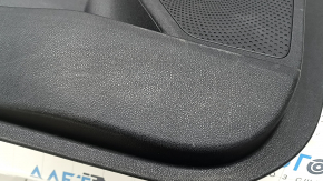 Front left door panel for Kia Niro 17-22 HEV, PHEV, black, matte gray insert, rubber armrest, scuffs, scratches
