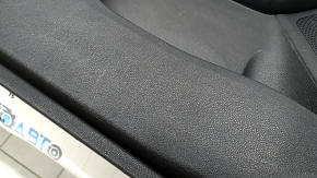 Front left door panel for Kia Niro 17-22 HEV, PHEV, black, matte gray insert, rubber armrest, scuffs, scratches