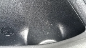 Front left door panel for Kia Niro 17-22 HEV, PHEV, black, matte gray insert, rubber armrest, scuffs, scratches