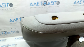 Driver's seat back upholstery for Toyota Camry v50 12-14 USA, XLE, gray leather, dark gray Alcantara insert, heated, dry-cleanable, cracked leather