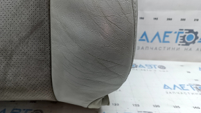 Driver's seat back upholstery for Toyota Camry v50 12-14 USA, XLE, gray leather, dark gray Alcantara insert, heated, dry-cleanable, cracked leather