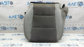 Toyota Camry v50 12-14 USA, SE, passenger seat cushion trim, leather + fabric, black, for cleaning