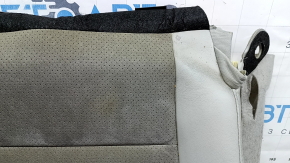 Toyota Camry v50 12-14 USA, SE, passenger seat cushion trim, leather + fabric, black, for cleaning