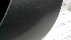 Lincoln MKZ 17-20 front right door panel, black with black leather insert, black leather armrest, glossy brown wood insert, with Revel tweeter, illuminated, with handle, worn, tear, dry cleanable