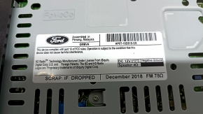 Lincoln MKZ 17-20 head unit