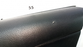 Door trim card front right Toyota Camry v50 12-14 usa gray with black insert leather, armrest gray leather, scuffs used