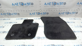 Set of black fabric floor mats for Lincoln MKZ 2017-2018