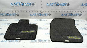 Set of black fabric floor mats for Lincoln MKZ 2017-2018