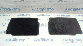 Set of black fabric floor mats for Lincoln MKZ 2017-2018