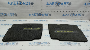 Set of black fabric floor mats for Lincoln MKZ 2017-2018