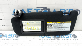 Left visor for Toyota Venza 21-24, black, without hook, for cleaning