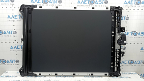 Black panoramic blind assembly for Toyota Venza 21-24, with motor