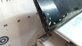 Lincoln MKZ 13-20 black UM left threshold, scratches, pressed, missing fragment, dented fasteners