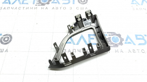 Left front panel trim for a 1920 Lincoln MKZ, gray, brown wood grain, scratches
