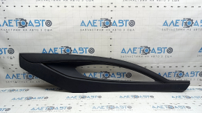 Lincoln MKZ 17-20 right side center console trim, black leather, scratches