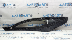 Lincoln MKZ 17-20 right side center console trim, black leather, scratches