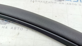 Lincoln MKZ 17-20 right side center console trim, black leather, scratches