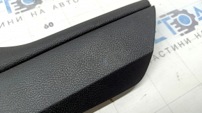 Lincoln MKZ 17-20 right side center console trim, black leather, scratches