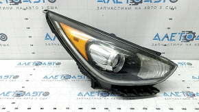 Kia Niro 17-19 HEV, PHEV front right headlight with bracket, halogen, LED DRL, polishable, cobweb, dried out seal