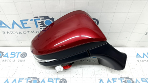 Right side mirror assembly for Toyota Venza 21-24, 16 pins, turn signal, heated, BSM, backlight, auto-folding, red