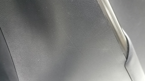 Door trim panel, rear right, Toyota Venza 21-22 XLE, Limited, black leather with gray stitching, dark gray trim, with handle, scratches, abrasions