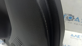 Door trim panel, rear right, Toyota Venza 21-22 XLE, Limited, black leather with gray stitching, dark gray trim, with handle, scratches, abrasions