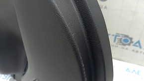Door trim panel, rear right, Toyota Venza 21-22 XLE, Limited, black leather with gray stitching, dark gray trim, with handle, scratches, abrasions