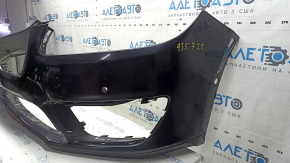Front bumper assembly for Lincoln MKZ 17-20 for parking sensors and automatic parking, black UM, dented, cracked, scuffed, broken mount