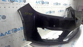 Front bumper assembly for Lincoln MKZ 17-20 for parking sensors and automatic parking, black UM, dented, cracked, scuffed, broken mount