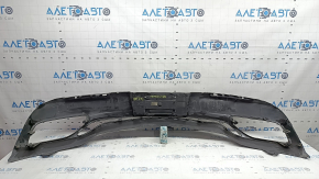 Rear bumper bare Lincoln MKZ 17-20 lower part, structure, scratches, broken fasteners, dented