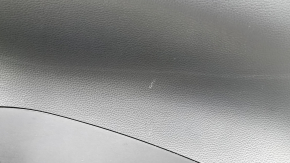Door trim panel, front right, Toyota Venza 2020 XLE, Limited, black leather with gray stitching, dark gray trim with chrome molding, with handle, scratches, needs cleaning