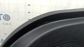 Door trim, front left, Toyota Venza 21-22 XLE, Limited, black leather with gray stitching, with memory seats, dark gray trim, with handle, scratches, whitened plastic