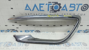 Left front bumper molding for Lincoln MKZ 17-20, chrome, sand, broken fasteners