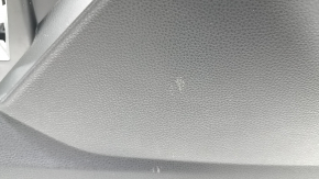 Toyota Venza 21-24 black center console armrest, black leather armrest with gray stitching, scratches, needs cleaning