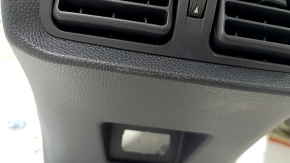 Toyota Venza 21-24 black center console armrest, black leather armrest with gray stitching, scratches, needs cleaning