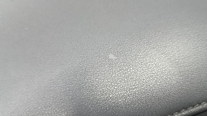 Toyota Venza 21-24 black center console armrest, black leather armrest with gray stitching, scratches, needs cleaning