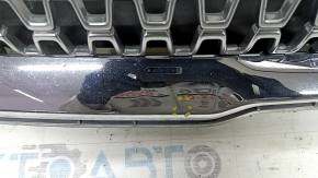 Lincoln MKZ 17-20 chrome radiator grille with emblem, chrome peeling, sand, broken