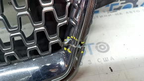 Lincoln MKZ 17-20 chrome radiator grille with emblem, chrome peeling, sand, broken