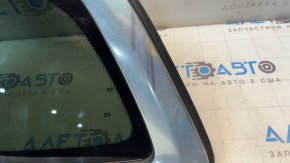Rear left fixed window glass BMW X3 G01 18-24 with chrome molding, tinted, white coating on chrome