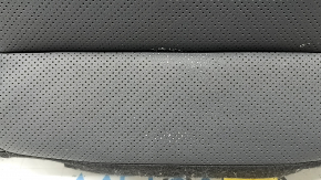 Toyota Venza 21-24 Limited black leather rear seat cushion, whitened, dented, scuffed, needs cleaning