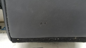 Toyota Venza 21-24 Limited black leather rear seat cushion, whitened, dented, scuffed, needs cleaning