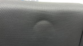 Toyota Venza 21-24 Limited black leather rear seat cushion, whitened, dented, scuffed, needs cleaning