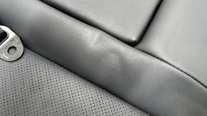 Right rear seat back for Toyota Venza 21-24 Limited, black leather, perforated, with belt and armrest, dented, needs cleaning