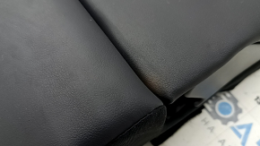 Right rear seat back for Toyota Venza 21-24 Limited, black leather, perforated, with belt and armrest, dented, needs cleaning