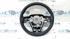 The steering wheel is naked, Toyota Venza 21-24, black leather, heated, with a steering wheel computer, scratches