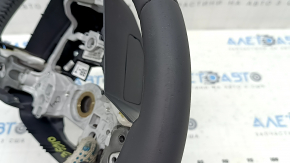 The steering wheel is naked, Toyota Venza 21-24, black leather, heated, with a steering wheel computer, scratches