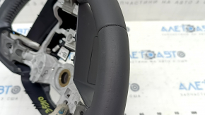 The steering wheel is naked, Toyota Venza 21-24, black leather, heated, with a steering wheel computer, scratches