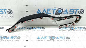 Left upper dashboard trim for Toyota Venza 2021-2024 with chrome, black