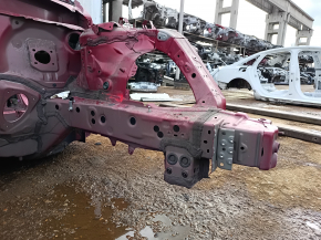 Front left quarter panel of Toyota Venza 21-24 on the body, red, dented