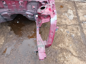 Front left quarter panel of Toyota Venza 21-24 on the body, red, dented